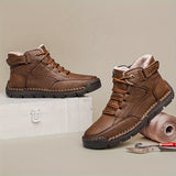 CLOHOO Men's High-Top Casual Sneakers - Comfortable, Non-Slip Rubber Sole, Lace-Up Shoes for Outdoor & Casual Attire