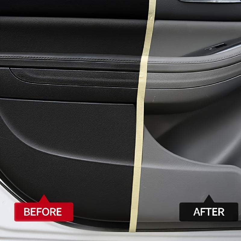 Multi-Purpose Car Restoration Kit: Plastic Parts Renewal, Interior Shine Wax, Tire Protector, Black Vehicle Yellowing Repair & Nano Crystal Coating