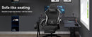 GTPLAYER Gaming Chair, Computer Office Chair with Pocket Spring Cushion, Linkage Armrests and Footrest, High Back Ergonomic Comp