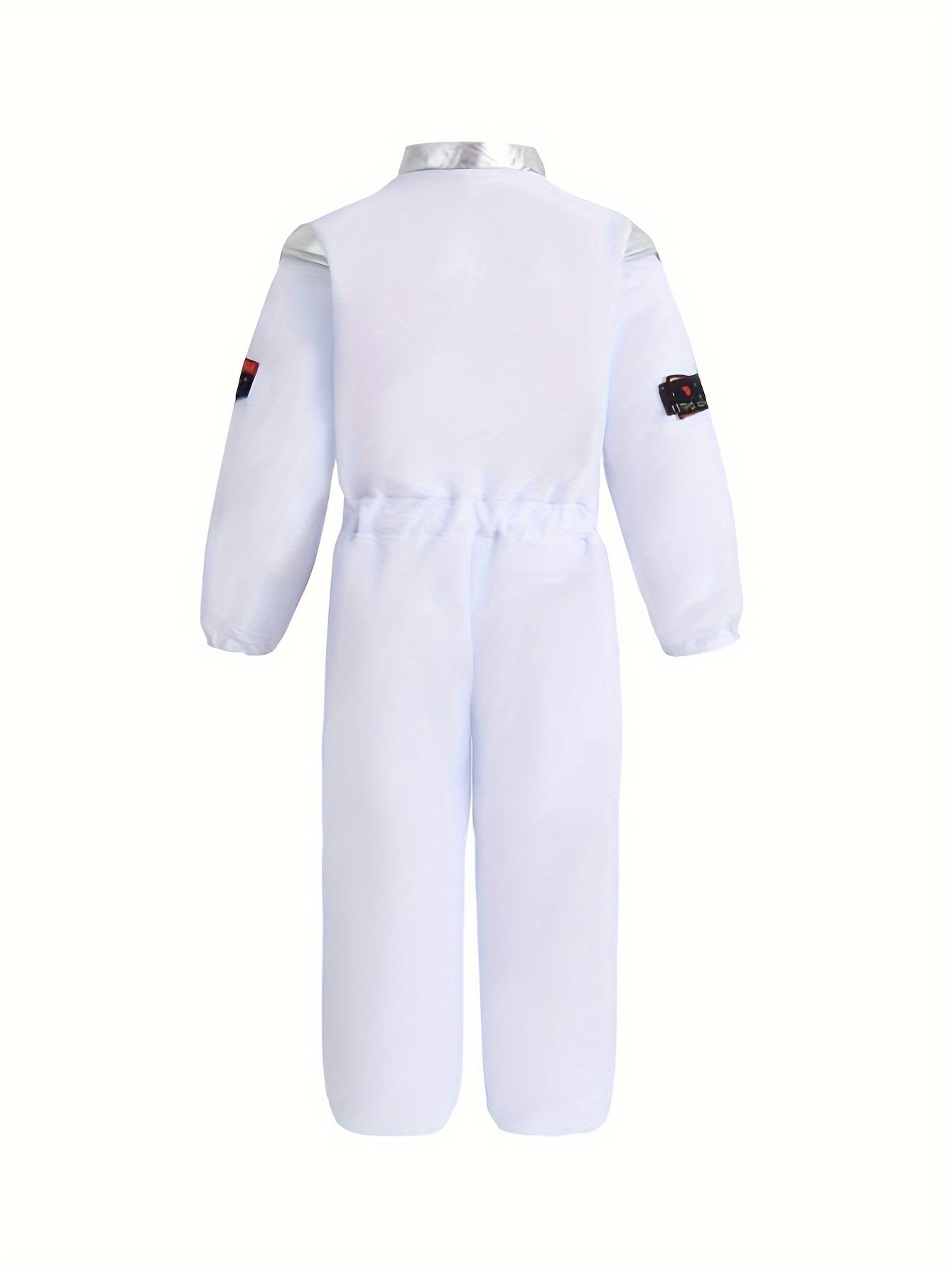 Boys' Astronaut Character Clothing, White Jumpsuit and Helmet, Boys' and Girls' Party Clothes, Funny Space Suit for Halloween Party