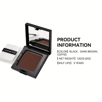 Disposable Hair Coloring Powder, Temporary Fast Cover Gray Hair, Multifunctional Hairline Hair Coloring Powder Travel Portable Emergency Cover Gray Hair
