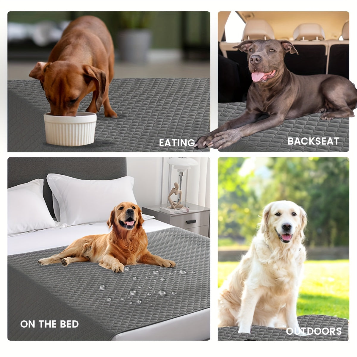 Waterproof & Non-Slip Dog Bed Cover Mattress Cover And Pet Blanket Sofa Pet Bed Mat, Car Incontinence Mattress Protectors Furniture Couch Cover For Most Cats Dogs