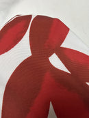 Stylish Women'S V-Neck Blouse - Floral Print, Short Sleeve, Lightweight Polyester, Perfect for Spring/Summer, Red & White Design, Elegant Shirt for Casual or Office Wea