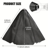 Universal Car Shift Knob Dust Cover Black PU Leather Manual/Auto Shifter Shift Boots Cover