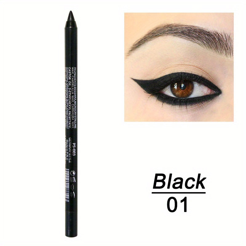 14-Color Colourful Eyeliner Pen, High Pigmented Pearly Glitter Shimmer Metallic Finish, Smokey Punk Gothic Style Eyeliner, Long Lasting Waterproof Eyeliner Stick For Music Festival