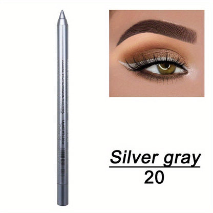 14-Color Colourful Eyeliner Pen, High Pigmented Pearly Glitter Shimmer Metallic Finish, Smokey Punk Gothic Style Eyeliner, Long Lasting Waterproof Eyeliner Stick For Music Festival