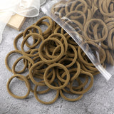 50pcs/Set Women   Basic Hair Bands 4cm Simple Solid Colors Elastic Headband Hair Ropes Ties Hair Accessories Ponytail Holder