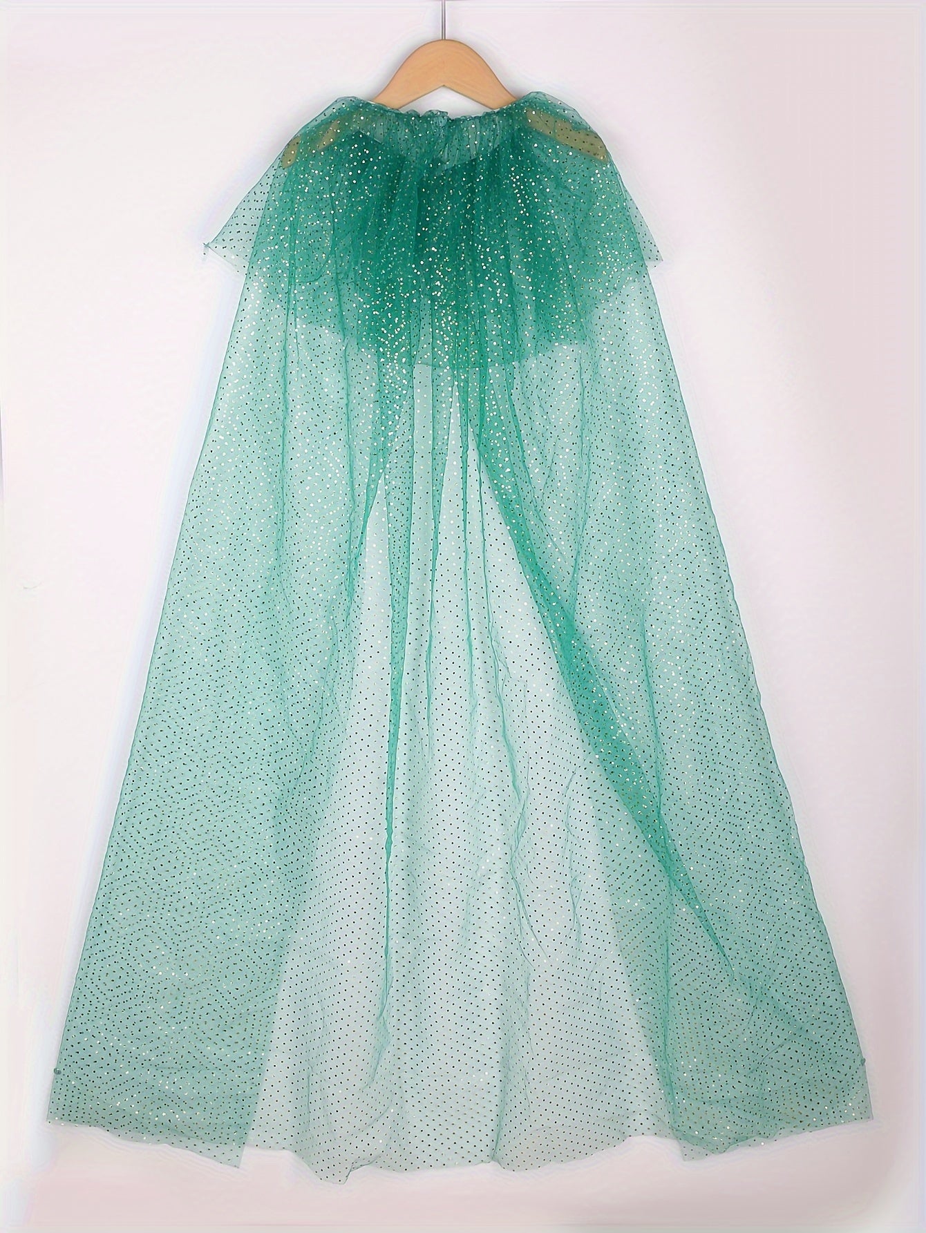 Capa brillante con lentejuelas para niñas, capa de princesa de ensueño para fiestas de disfraces, bailes de graduación, presentaciones y regalos.