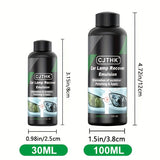 CJTHK Car Lamp Recover Emulsion - Universal Headlight Restoration Polish, Scratch Remover &amp; Maintenance Fluid Kit for Auto Accessories - PE Material