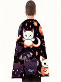 Kids' Halloween Superhero Cape - Storytelling Cloak for Boys &amp; Girls, Perfect for Parties &amp; Dress-Up, Polyester, Hand Washable (3-6 Years)