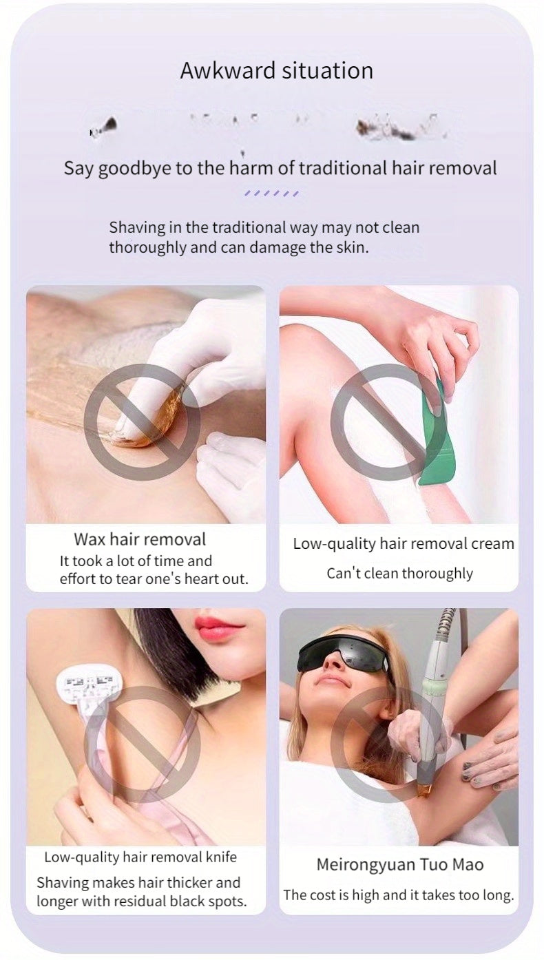 Kit de depilación eléctrica 3 en 1 para mujer: recortadora facial recargable por USB, recortadora de vello nasal, depiladora corporal completa, regalos para mujeres