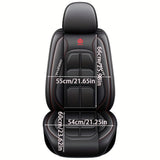 Premium Faux Leather Front Seat Cushion - Fit for Cars, SUVs & Pickups | All-Season Comfort Car Interior Accessory
