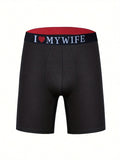3pcs Men's Modal Long Boxer Briefs - Stretchy, Breathable &amp; Comfort Fit Underwear, Machine Washable