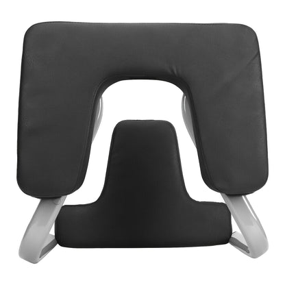 1x Black PU Yoga Inversion Chair with Steel Pipe Frame - Detachable, 200kg Capacity, Ideal for Headstands & Workouts, Perfect for Halloween/Christmas/Thanksgiving, Versatile Workout Chair|Modern Fitness Chair|Durable Construc