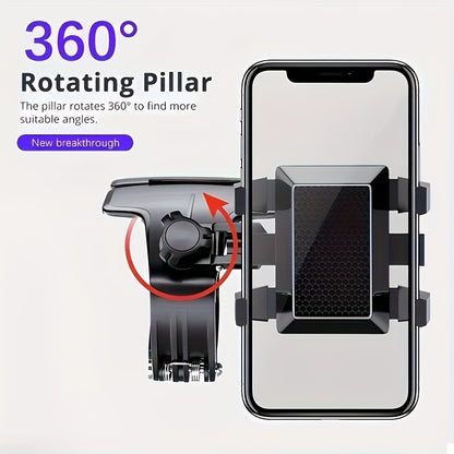 Creative Car Mobile Phone Holder that can rotate 360 degrees, car dashboard navigation mobile phone holder with parking number plate