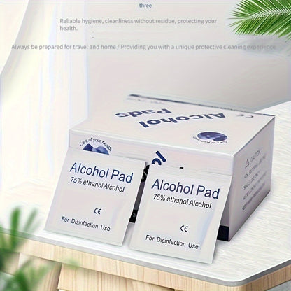 3 boxes of 300 disposable disinfectant alcohol - emergency care bulk package, disinfectant wipes, high concentration 75% alcohol antibacterial solution, hygienic, used for sterilization and emergency disinfection of mobile ph