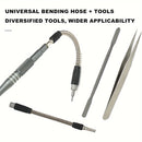 128 in 1 Precision Screwdriver Set - Chrome Vanadium Steel Multi-Functional Manual Tools for Repair - Adjustable, Foldable with Flat, Hex, Torx Heads - Ideal for Office & Gaming Equipment - Magnetizer/Demagnetizer Included