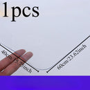 1pc Clear PVC Table Protector Cover - Stain Resistant, Heat Resistant up to 176°F, Easy Clean for Office Desk, Dining & Wooden Furniture