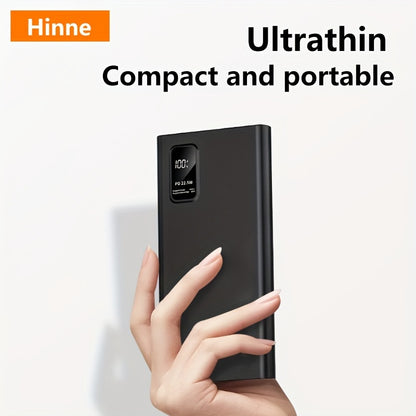 10000/20000/30000mAh, Large Capacity, Compact, Lightweight, Portable, Super Fast Charging Power Bank, LED Power Display Suitable For IPhone/Samsung/Android Electronic Products, Outdoor Power Emergency Device, Portable Power S