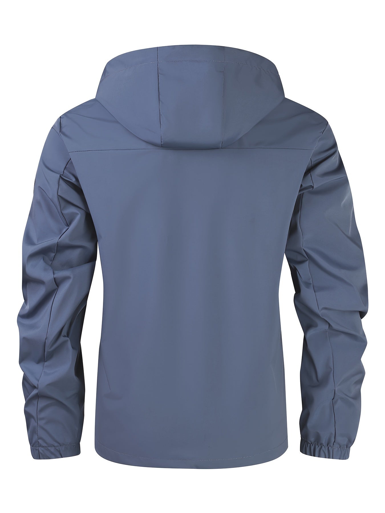 Men's Fashion Casual Waterproof Windbreaker Hooded Jacket, Outdoor Coat With Zip Pockets – Lightweight And Breathable