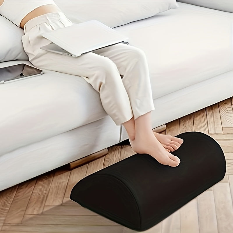 Reposapiés ergonómico para oficina: reposapiés debajo del escritorio con funda lavable: accesorio perfecto para trabajar desde casa para máxima comodidad y apoyo.