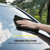 5/10/20/50 Pieces Black Flat Cleaning Cloth Set Soft And Quick-Drying Absorbent