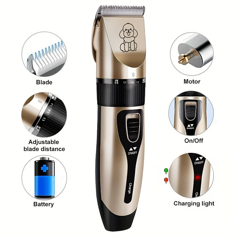 Professional Pet Electric Clipper Kit for Dogs, Specialized Hair Clipper Head for Leaving Hair, Professional Grooming Tool for Pet Shops, Suitable for Teddy and Cats