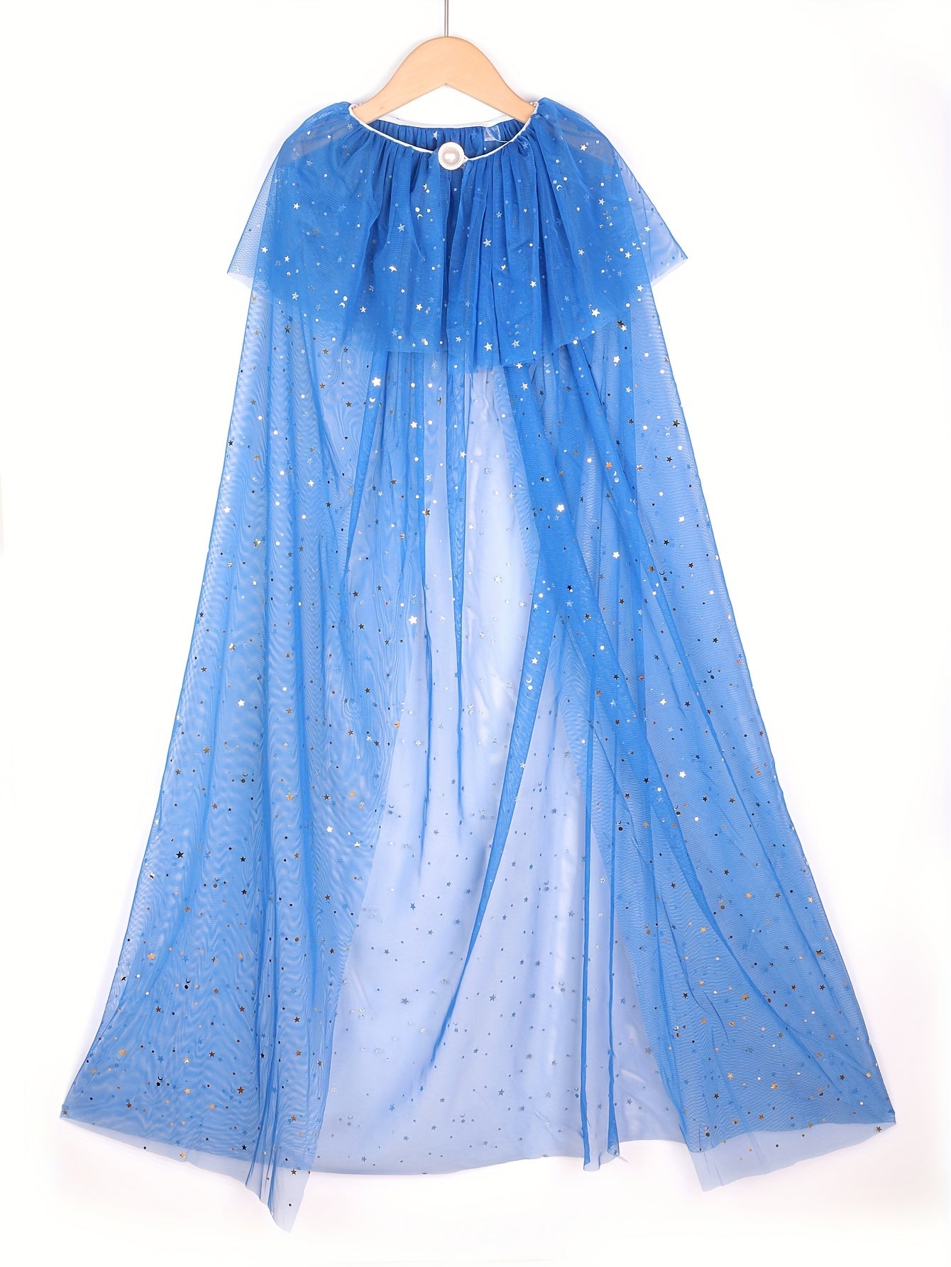 Girls Sequin Shiny Cape, Dreamy Princess Cloak For Dress Up Party Prom Performance Party Gift