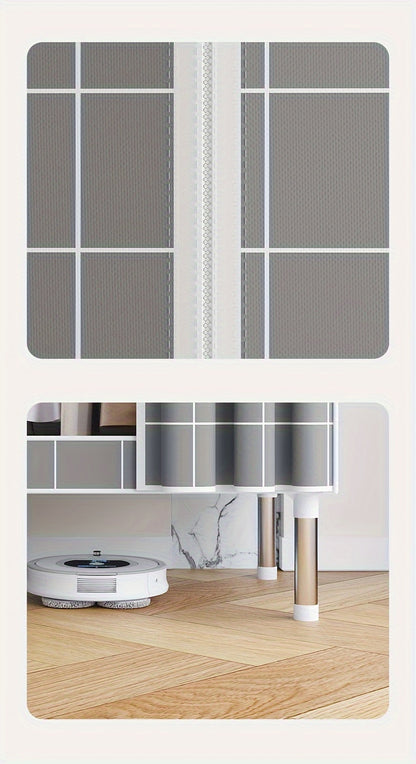 Simplified assembly of steel pipes with thickened reinforcement and 10 large capacity storage racks and 3 hanging clothes poles for storing wardrobes, easy and convenient assembly of checkered fabric cabinets