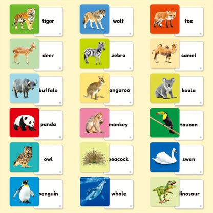 Teeny Baby® Animals Flashcards: 54 Cards with Vibrant Animal Images and English Words for Early Learning