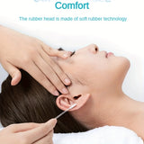 Soft Silicone Ear Wax Removal Tool - Reusable &amp; Disposable Sticky Swabs for Adults, Elderly, Youngsters - Battery-Free Home Care