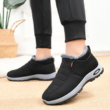 Cozy & Stylish Women's Winter Boots - Waterproof, Non-Slip, Warm Fleece-Lined Slip-On Sneakers with Soft Sole for Comfortable Walking | Casual Low-Top Design, Solid Color, Easy Care