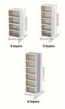 Caja de almacenamiento plegable multifuncional con puertas transparentes, ideal para ropa, libros y juguetes. Estilo clásico, para colocar en el suelo, parte trasera de plástico. Ideal para organizar el dormitorio, el baño, la oficina y la sala de estar.