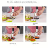 Stainless Steel Garlic Press, Manual Mincer, Durable Kitchen Tool for Crushing Garlic, Ginger, Scallions, and Peppers, No Electricity Needed, Plastic Material, Home Kitchen Essentials