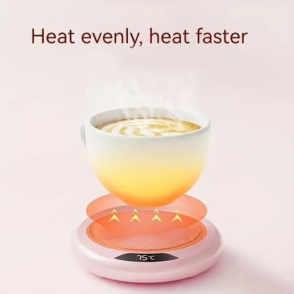 USB-Powered Electric Coffee Mug Warmer - Rapid Heating, Multi-Functional Thermal Coaster for Hot Beverages, Ideal for Home & Office Use, Coffee Warmer for Desk, Temperature, Water Bottle, Milk, Hot Chocolate
