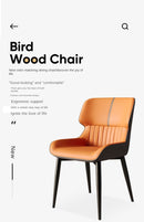 UVR Light Luxury Exquisite Dining Chair Nordic Modern Simple High-grade Cushion Thickened Comfortable Backrest Chair Household