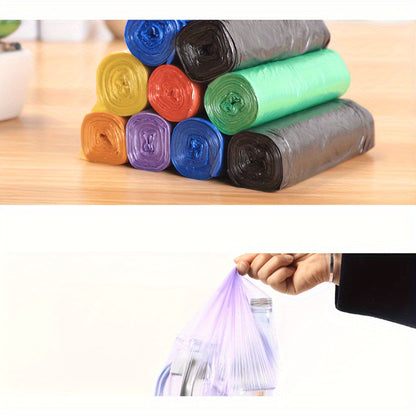 5 rollos, 1 pieza de 100 bolsas de basura desechables: ¡para limpieza del hogar, la cocina, la oficina y el restaurante!
