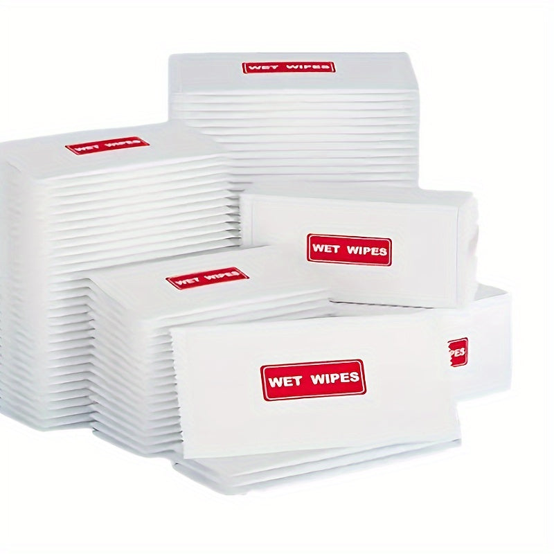 100pcs Individually Wrapped Wet Wipes, Individual Hand Towels, Travel Wipes, Quick Cleansing Of Hands, Bulk Wet Wipes, Suitable for Restaurants, Weddings, Barbecues