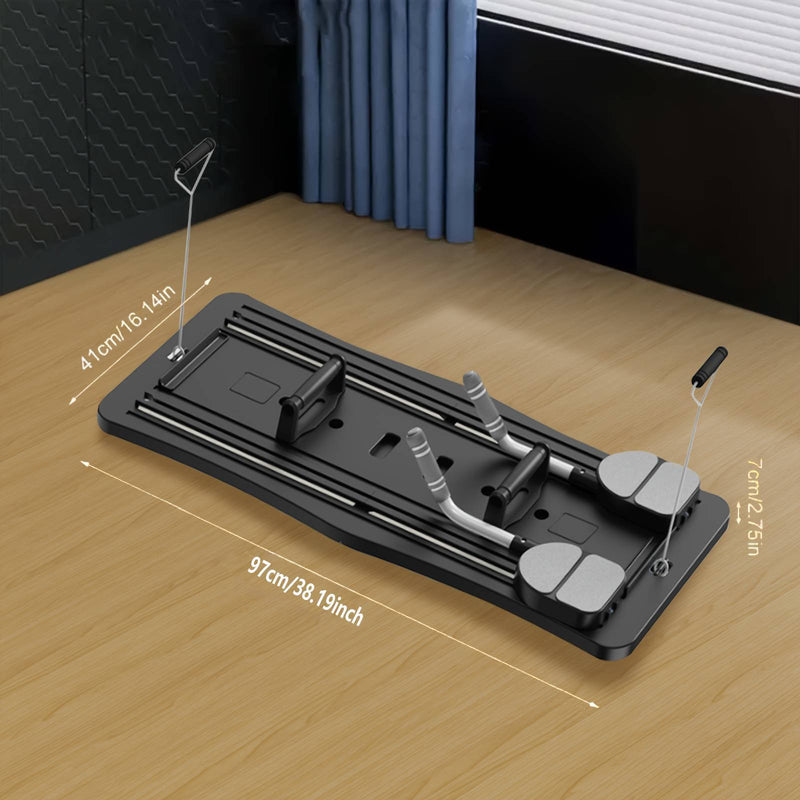 8 in 1 Portable Fitness Board - ABS Material Pilates Board, Core and Abdominal Muscle Strength Training, Home Fitness Equipment, Foldable Design for Easy Storage New Year Gift