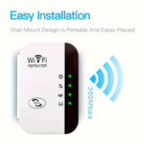 WiFi Range Extender Repeater 300Mbps, Wireless Signal Amplifier Router Booster, Power Adapter, 175V-265V Voltage, European Plug, No Battery Included
