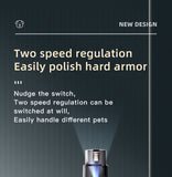 Rechargeable Pet Nail Grinder with LED Light - USB Powered, Lithium Battery, Ideal for Dogs & Cats