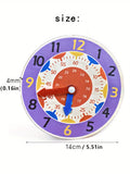 Wooden Educational Clock, Students' Clock Model, Digital Clock Toy, Children's Time Learning Toy Christmas, Halloween Gift