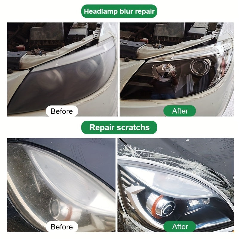 CJTHK Car Lamp Recover Emulsion - Universal Headlight Restoration Polish, Scratch Remover &amp; Maintenance Fluid Kit for Auto Accessories - PE Material