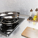 1 Roll Self-Adhesive Aluminum Foil Kitchen Stickers - Waterproof, Oil-Proof, High Temperature Resistant Wallpaper, Easy to Clean & Cut, Textured Surface for Cabinets, Stoves, and Countertops, Stove Area Cover | Modern Kitchen