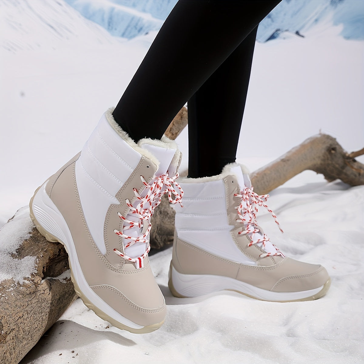 Cozy & Stylish Women's Winter Snow Boots - Warm, Non-Slip, Fashionable Mid-Calf Design with Soft Lining, Short Boots
