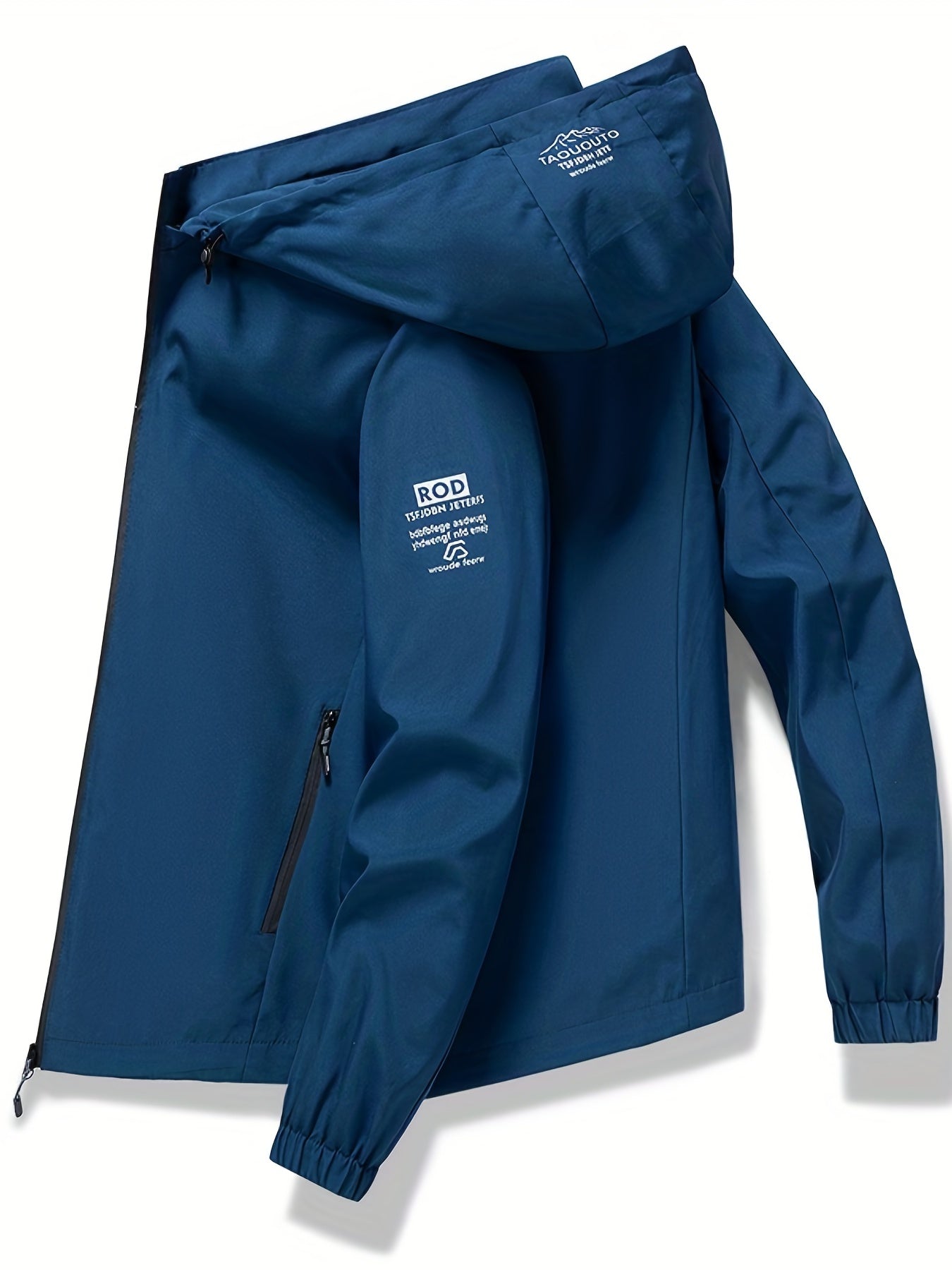 Men's Waterproof Rain Jacket Outdoor Lightweight Rain Shell Coat For Hiking, Golf, Travel