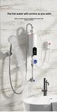 Instant Water Heater 220V 3000W-5500W Portable Electric Heaters for Bathroom Hot Water Shower and Home Kitchen Heating