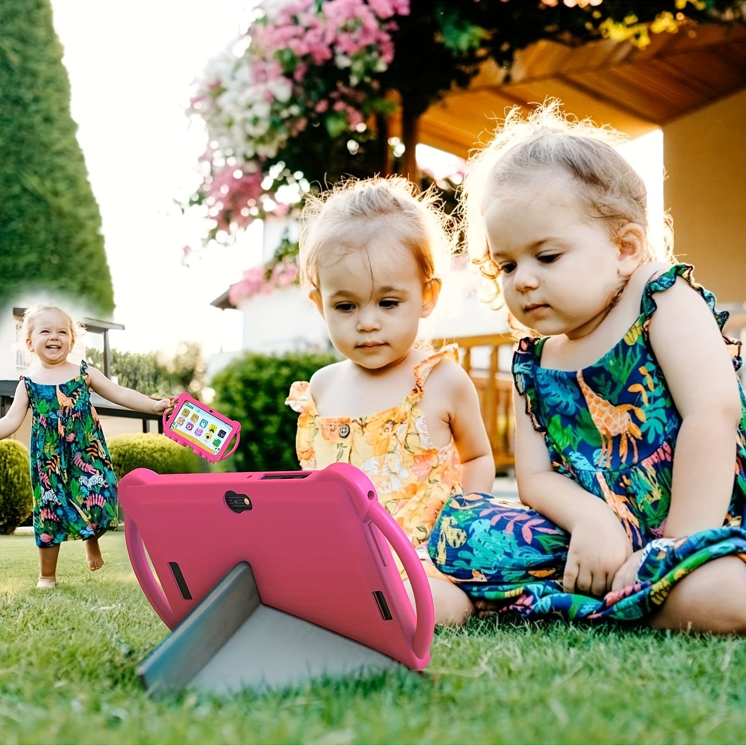 Android 13 Tablet 17.78 Cm Tablet With 32GB ROM, 3GB RAM, Android OS, Eye Protection Screen, Parental Control, Education Apps, Dual Camera, Shockproof Case