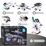 Kit de robot solar STEM 6 en 1, juguetes, regalos para niños de 8, 9, 10, 11, 12 y 13 años, juego de experimentos científicos de construcción educativa para cumpleaños, Halloween, Navidad y Acción de Gracias.