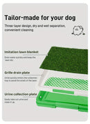 Leak-Proof Silicone & PP Dog Potty Trainer - Easy Clean-Up, Three-Layer Design Pet Toilet for Indoor Use, Ideal for House Training Puppies, Housebreaking Aid|Petfriendly Design|Silicone Dog Toy